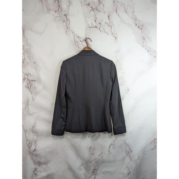 Elie Tahari Blazer Women 2 XS Wool Black 3 Button Suit Jacket Business Office - Picture 6 of 15